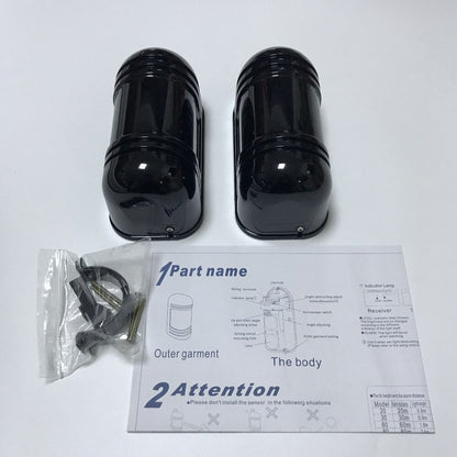 Anti-Rain Infrared Beam Detector Sensor Window Wall Barrier Detector 2 Beam - ABRACHEMAC