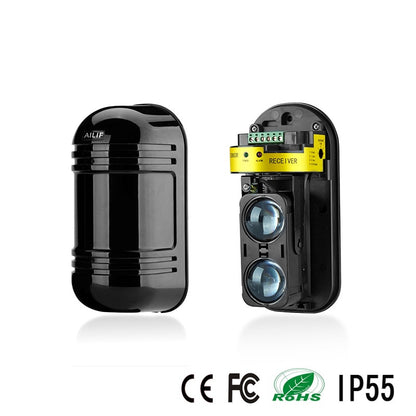 Anti-Rain Infrared Beam Detector Sensor Window Wall Barrier Detector 2 Beam - ABRACHEMAC
